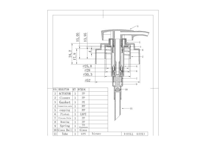 Дозатор выкручивающийся 24/410, DV-1504/010