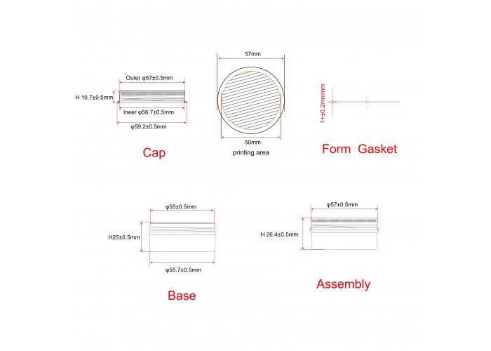 Банка косметическая 50 мл, BA-3503